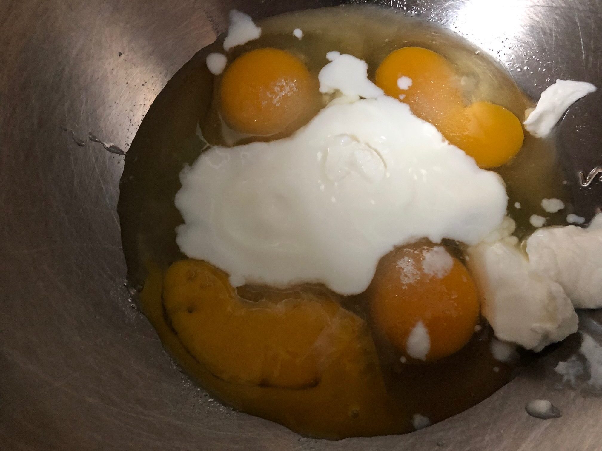 eggs and sour cream