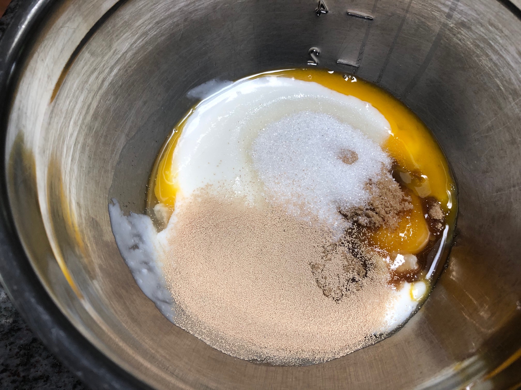 Sour cream and eggs