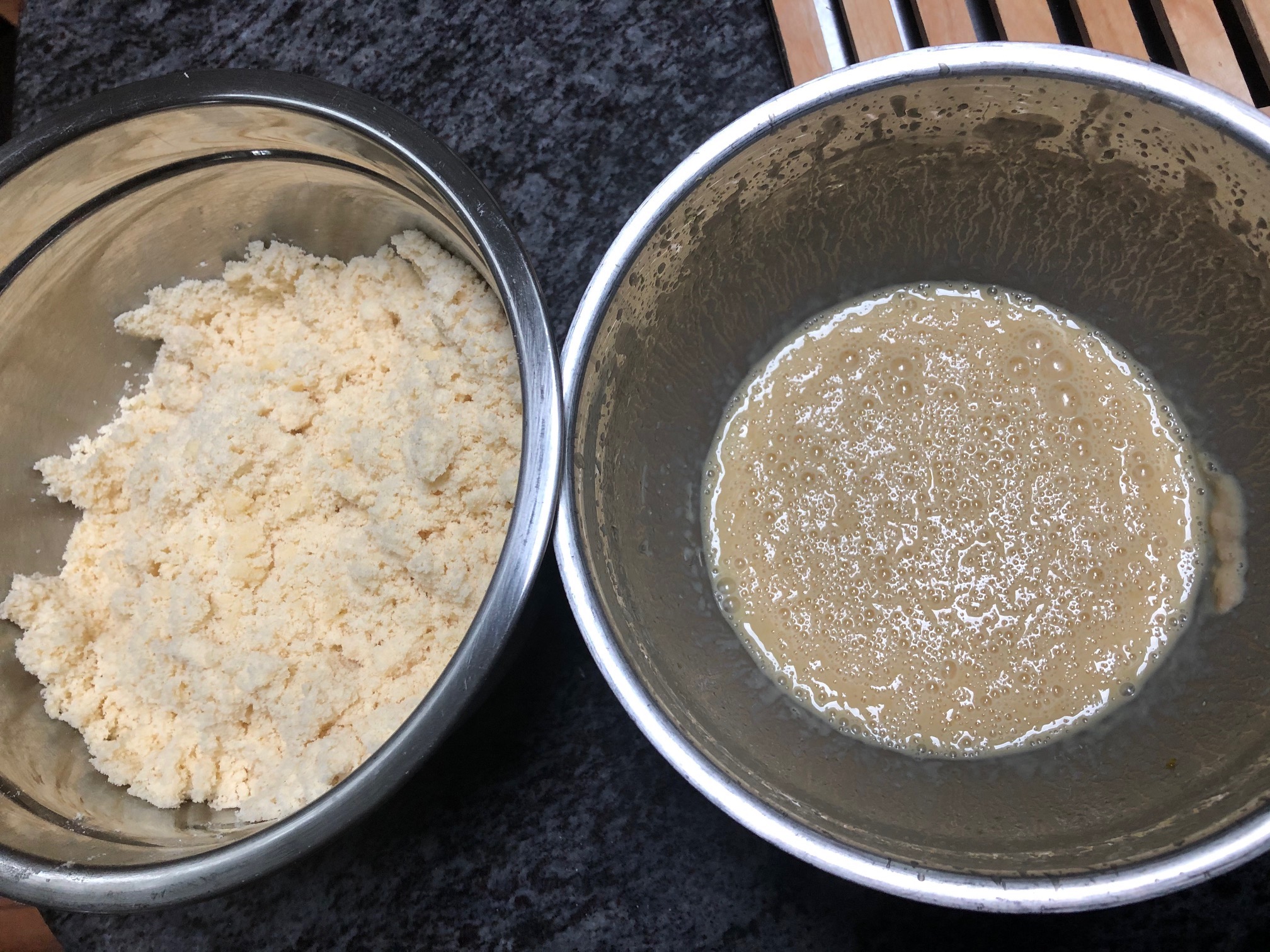 dry and wet ingredients