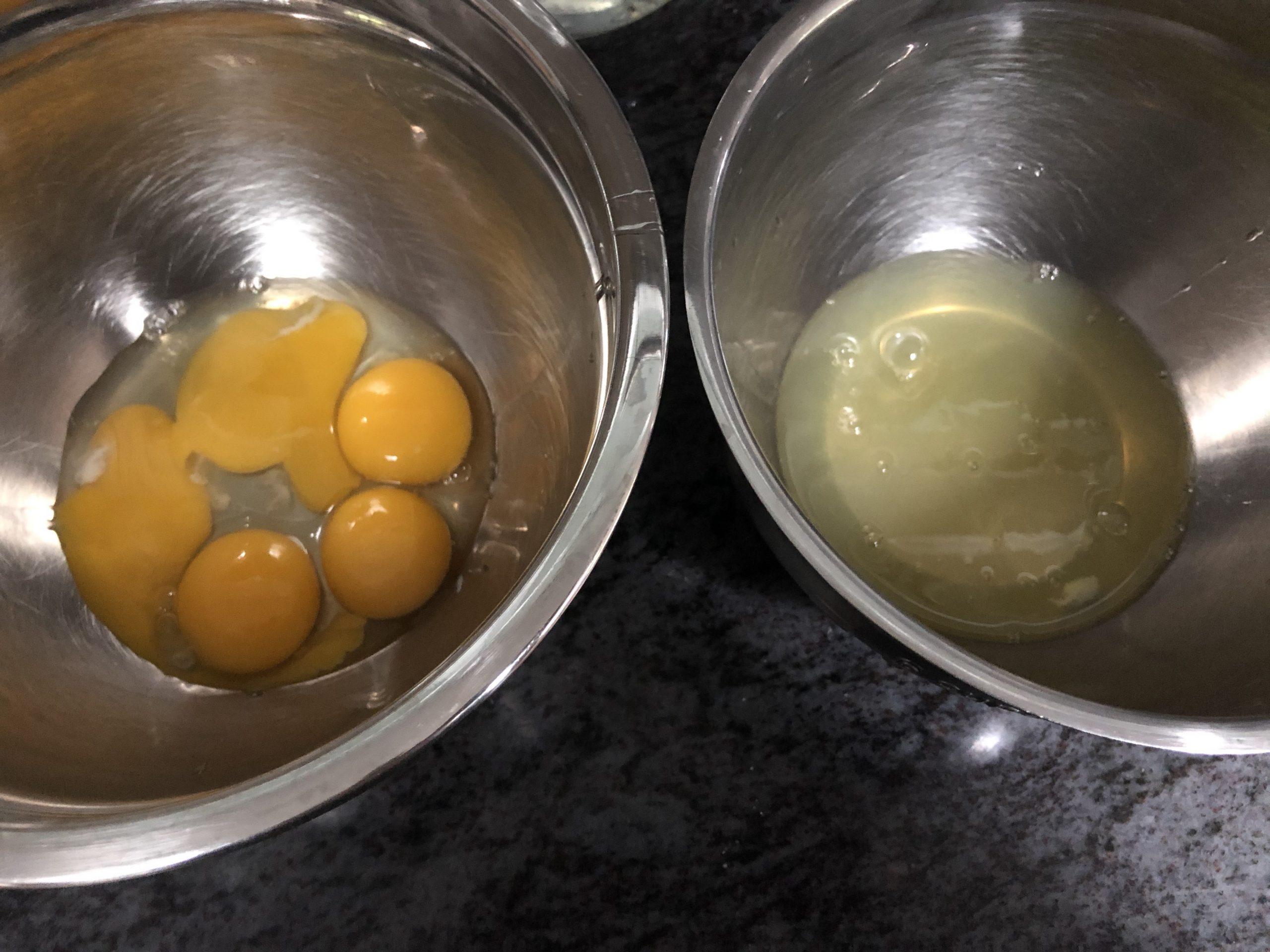 separate egg yolks