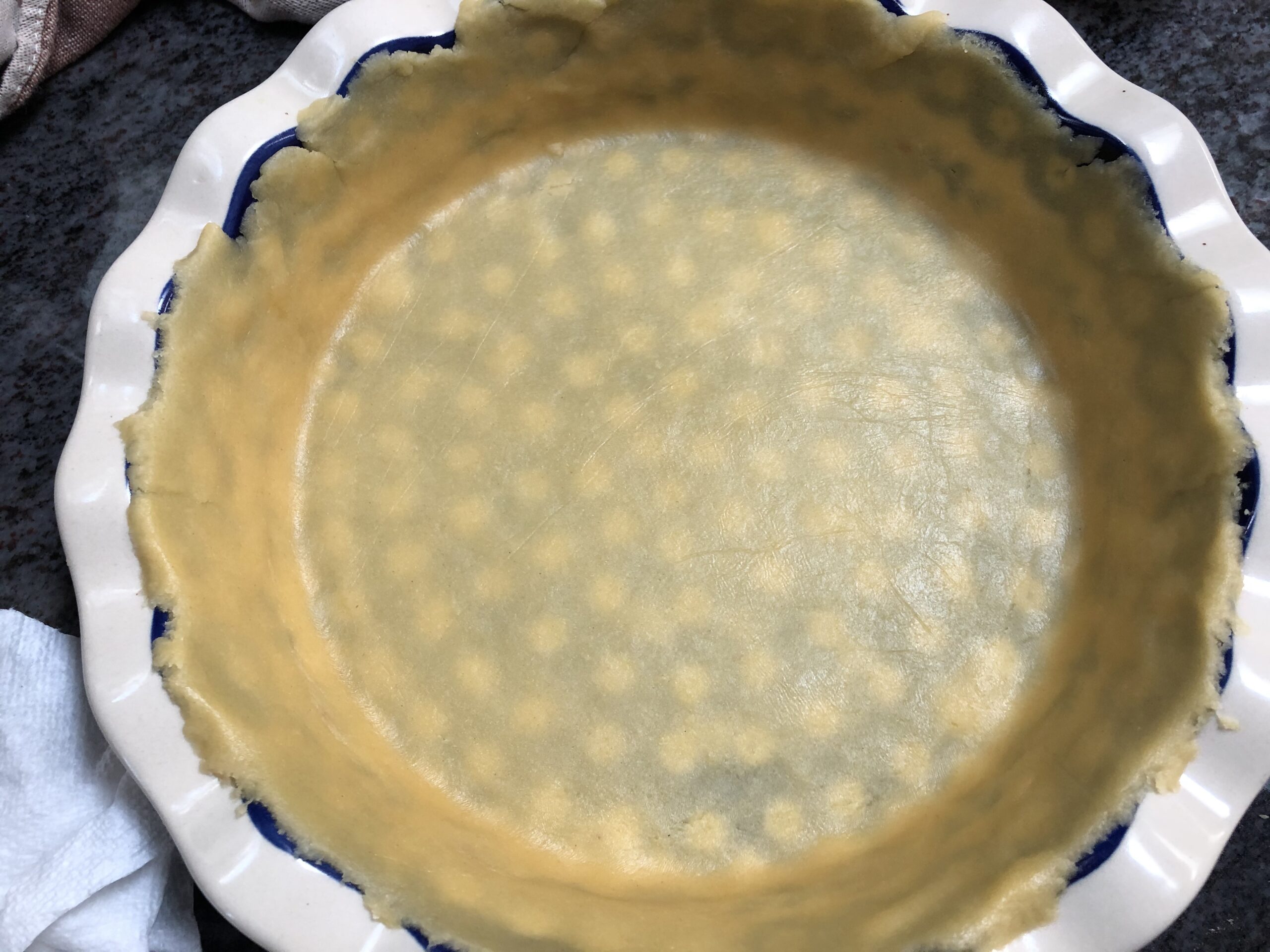 lined baking dish