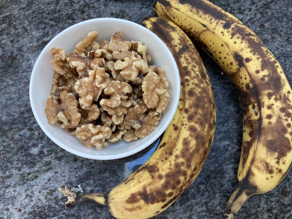 Ripe Bananas and Walnuts